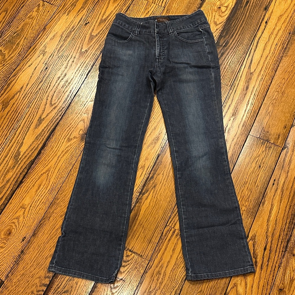 BANANA REPUBLIC 4-POCKET STRETCH DENIM STRAIGHT BOOT CUT BLUE JEANS SIZE 6